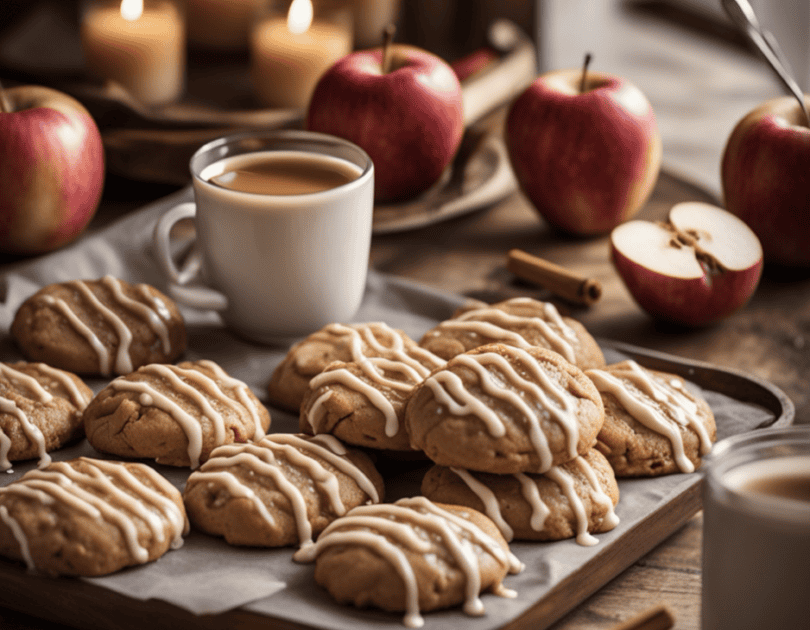 Brown Butter, Caramel Apple Cookies